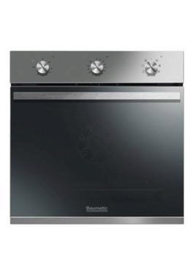 Baumatic Bomm608X 60Cm Built-In Electric Single Oven - Stainless Steel